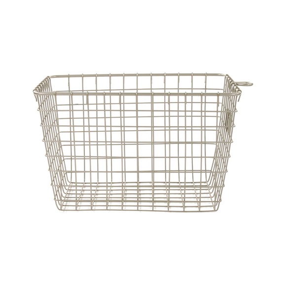🔥 🤑⭐️✨10/$10 🔥 Spectrum Diversified Wire Storage Basket, Small, Satin Nickel - Picture 6 of 7
